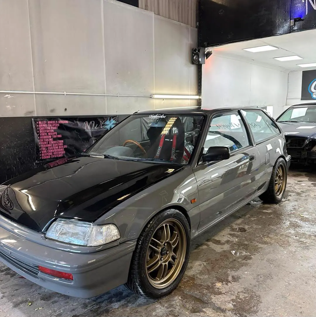 Honda Civic after a Pure Grey full respray