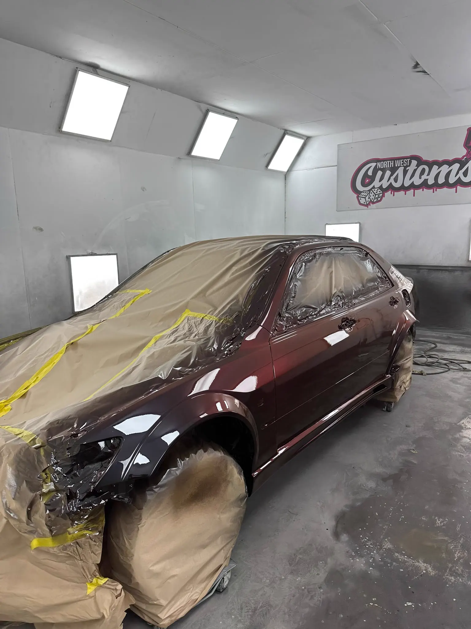 Vehicle prepared for a bespoke custom paint finish